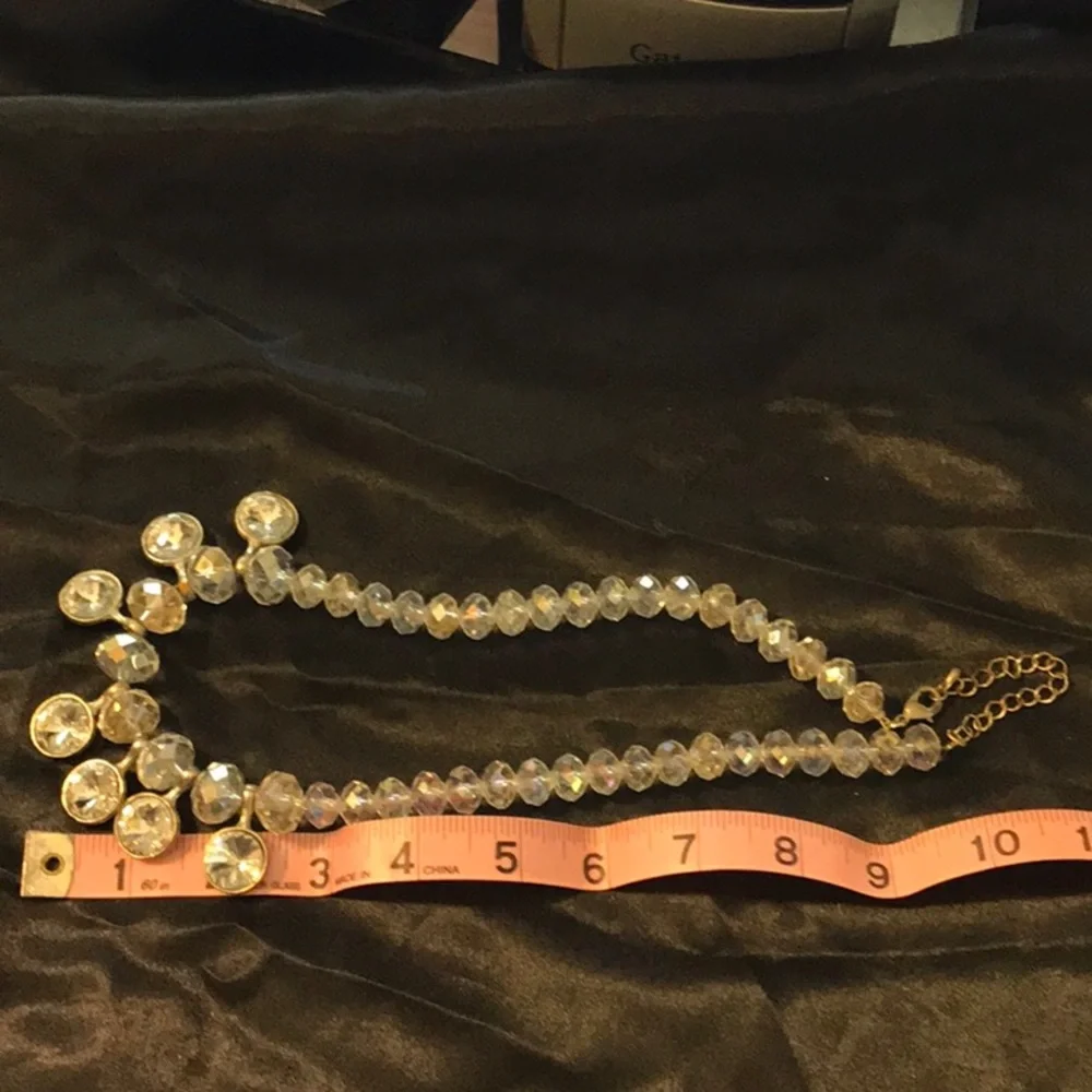 Vintage Clear rhinestones necklace
